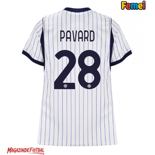 Inter Milan Benjamin Pavard #28 Tricou Fotbal Replică 2026-27 Femei Deplasare Inter Milan Benjamin Pavard #28 Tricou Fotbal Replică 2026-27 Femei Deplasare